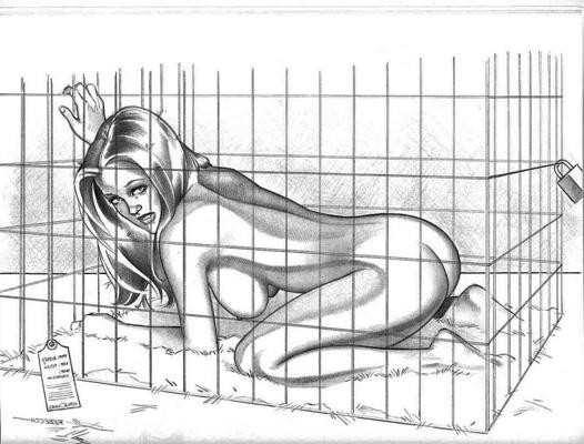 15P erotic lesbian MILF sexual bondage fetish artworks and drawings