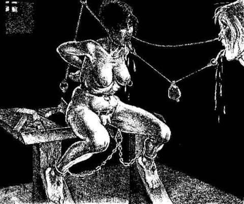 15P evil pichard horror bondage women in painful dungeon artwork