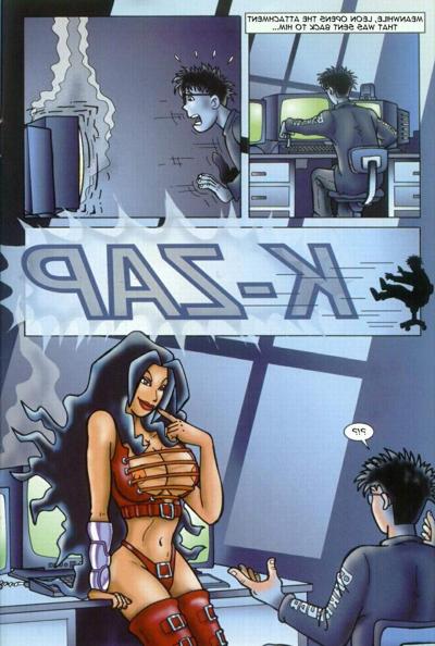 9P Porn comics of virtual babe transform into real woman