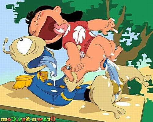 12P Cock hungry Lilo slammed and gets loaded with sperm 