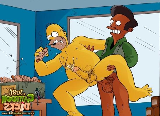 8P Homer and his horny gay friends