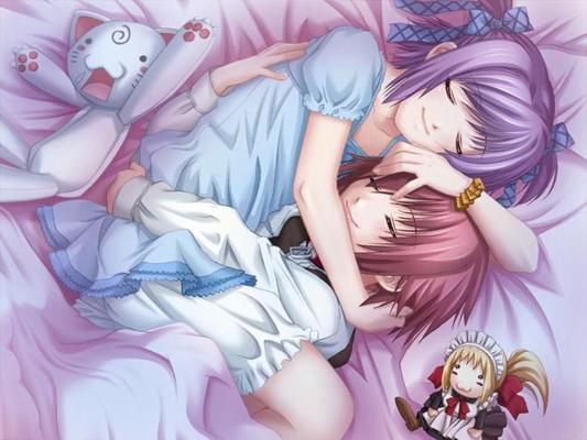 11P Fantastic Anime Girl takes bra off