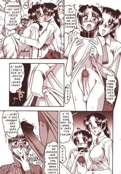 6P Hentai Girl in tshirt feels tough cock