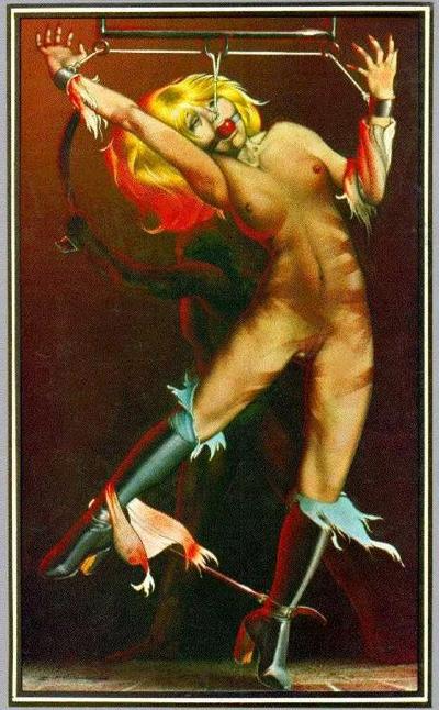 15P Bishops female bondage art and rope fetish drawings and artworks