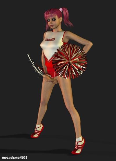 16P Dickgirl cheerleader