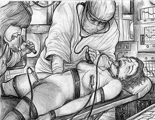 15P beautiful painful nipple chains bdsm art
