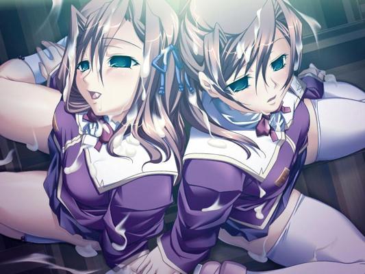 19P Sperma liebende Hentai-Schwestern mit großen Brüsten schlucken Sperma herunter