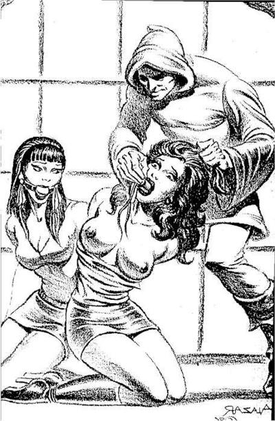15P classic female hard rope bondage art