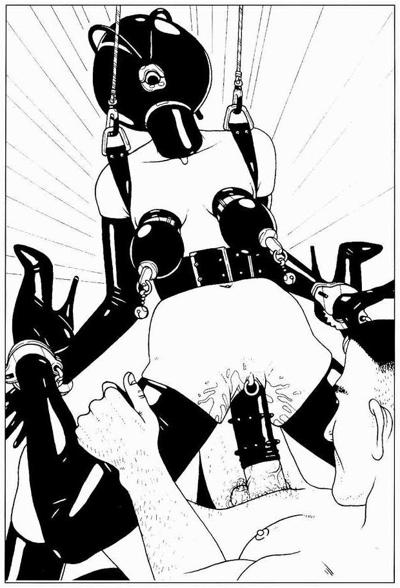 15P extreme and bizarre breast bondage art