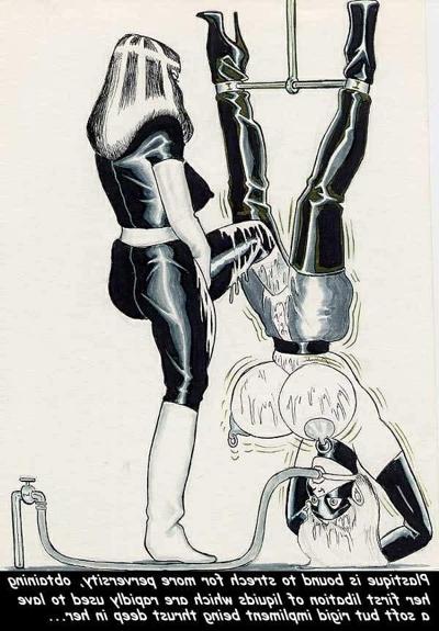 15P horrible painful vintage breast bdsm art