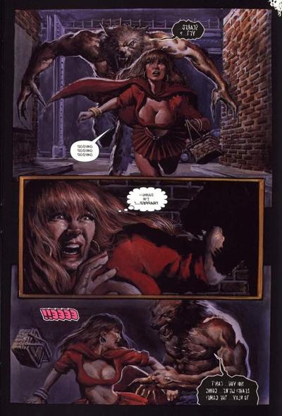 8P muscular demon ravages redhead beauty