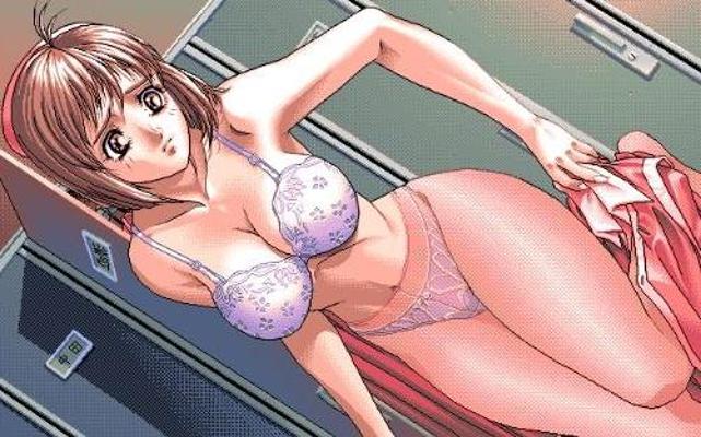 15P Gorgeous anime girl with huge tits get fucked