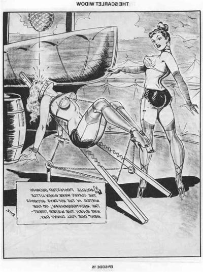 15P vintage female bondage dungeon art