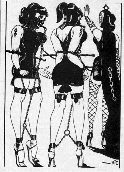 11P vintage art of bizarre bondage devices