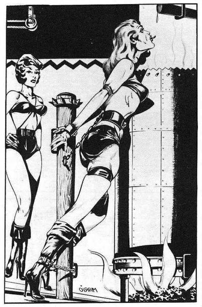 15P busty women in classic bondage artworks