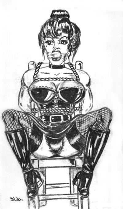 15P weird and awful bondage drawings