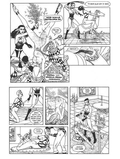 15P illustrated sexual bdsm of female slave