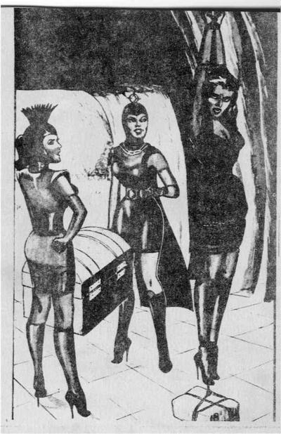 15P vintage women in hard bondage art