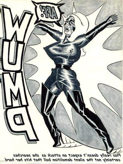 15P bizarre giant breast bondage comic