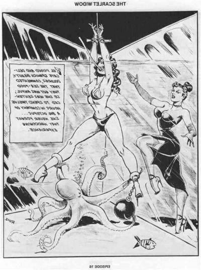 15P vintage evil lesbian bondage comic