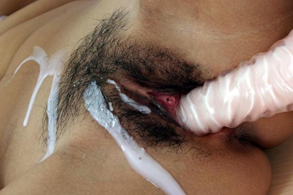 18P Hairy pussy asian girlfriend plays with her dildos
