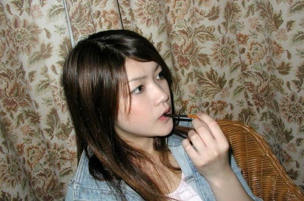 15P Japanese slut Marika shows hairy pussy and titties