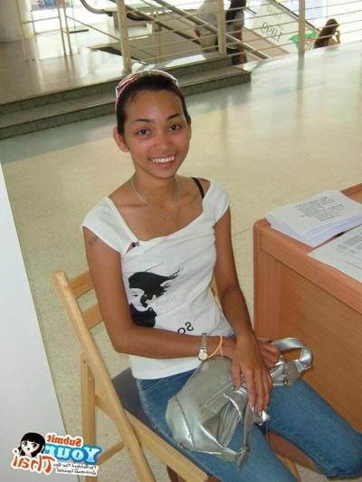 16P Pretty Thai girl fucked by a huge white cock