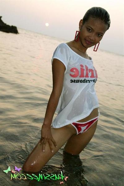 16P Thai teen girl beach