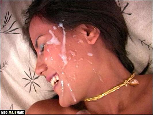 15P Asian blowjob cutie is fucked and covered in sperm