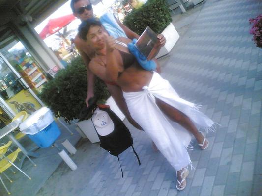 25P Candid Ass plage italienne