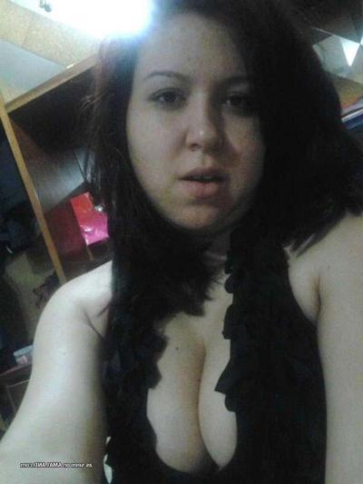 12P Brunette babe with large tits gagging deep