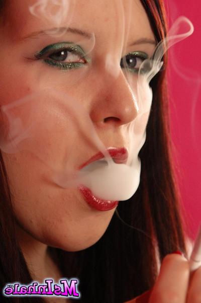 15P Closeups of smoking fetish babe MsInhale inhaling the smoke from