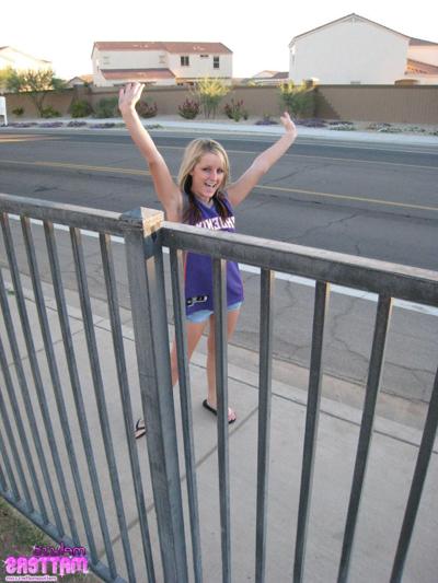 16P Cute teen Melissa and her lovely body getting a little naughty at the basketball