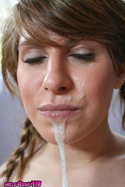 17P Pigtailed eighteen year old sucks n fucks cock to sloppy facial