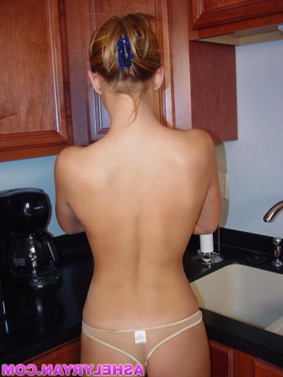 15P Ashley shows off how perky her tits are