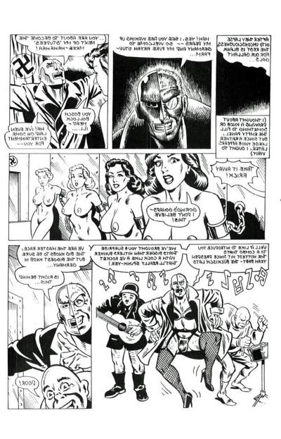 15P big breasted women solders comic