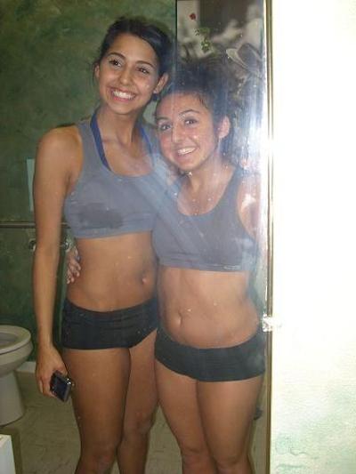 15P Gorgeous nude drunk girls posing on camera