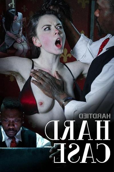16P Ivy Addams in dress and stockings is tied in rope her tits expos