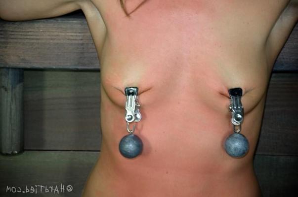 16P Mia Gold is bound in dungeon with toys used on her naked body