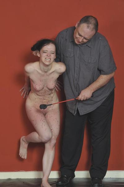 16P Crying slavegirl Kamis extreme bdsm to tears and burning candle wax punishment o
