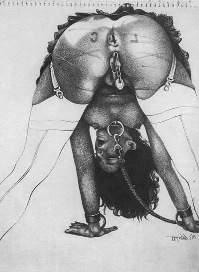 15P classic beautiful women in sexual bondage art
