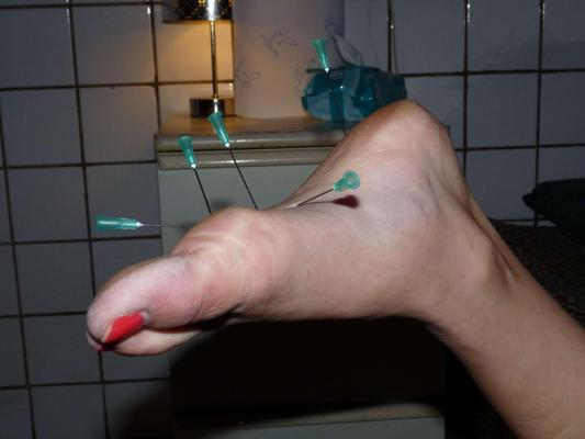 16P Extreme amateur needle pain and nipple piercing tortures of european painslut pu