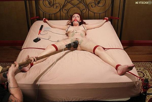 16P Holli Woods big tit redhead suffers in bondage and gets toyed