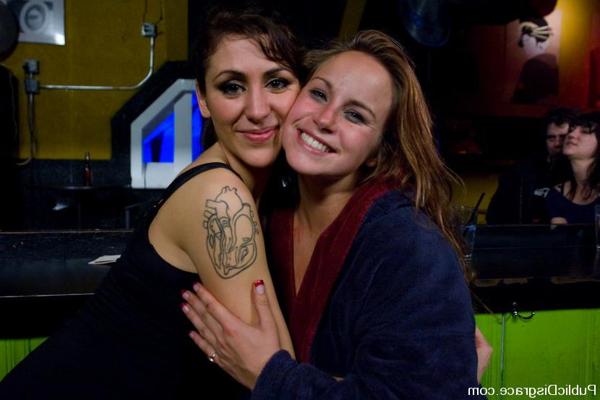12P Busty brunette gets fucked in front of a bar full of people