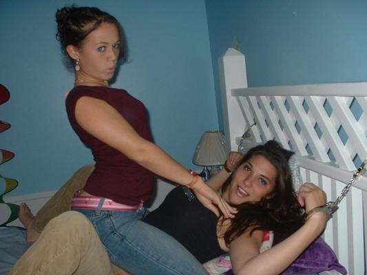 12P Hot lesbians having some bondage fun