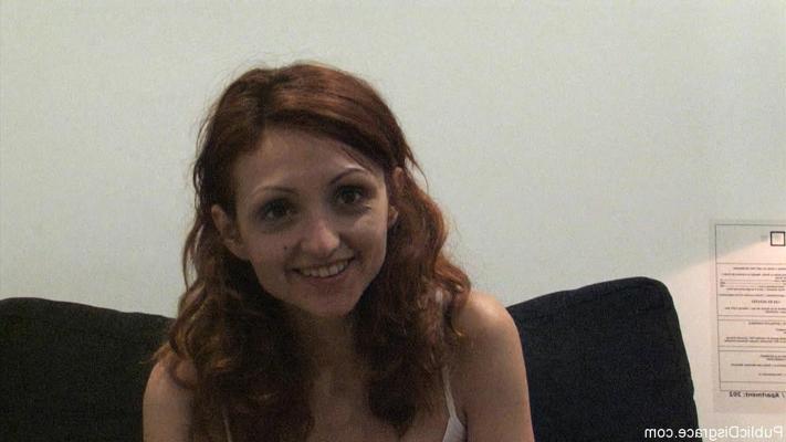 24P Spanish redhead tied up, stripped bare, and fucked on streets