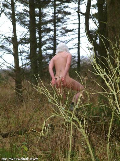 15P BDSM soldier girl is forced to work out outdoors in the forest
