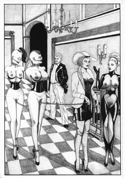 15P cruel female bdsm artwork