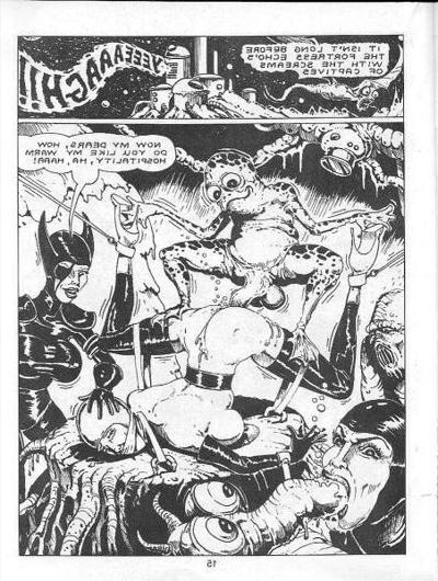 15P females in space bondage comic