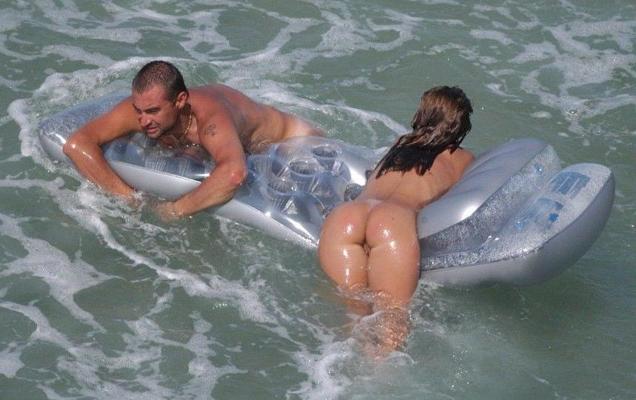15P Big boob and slim teen nudists lay out in the sun